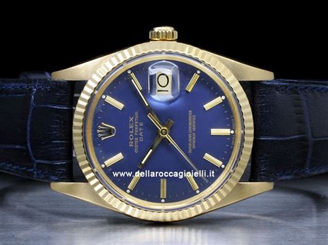 rolex blue con cinturino in tela